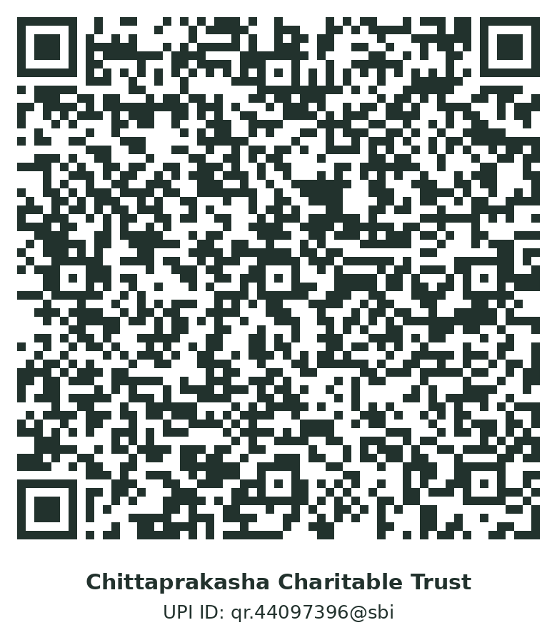 UPI QR code for Chittaprakasha Charitable Trust